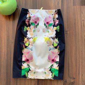 Ted Baker floral pencil skirt